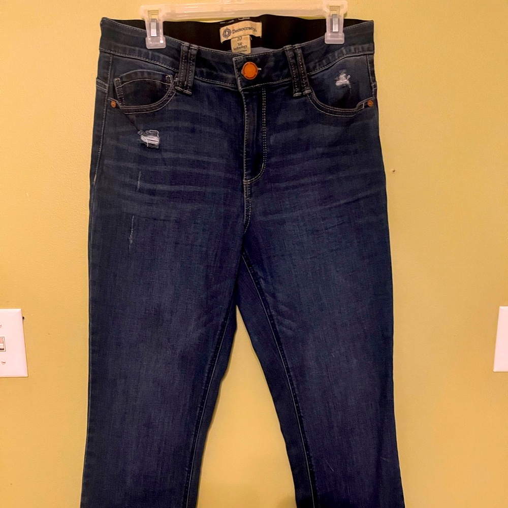 Women's jeans- Democracy brand size z 10. Worn once. Very cute on'